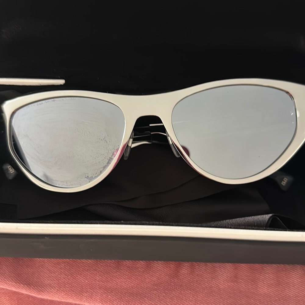 Silver Mirrored metal 57mm Givenchy